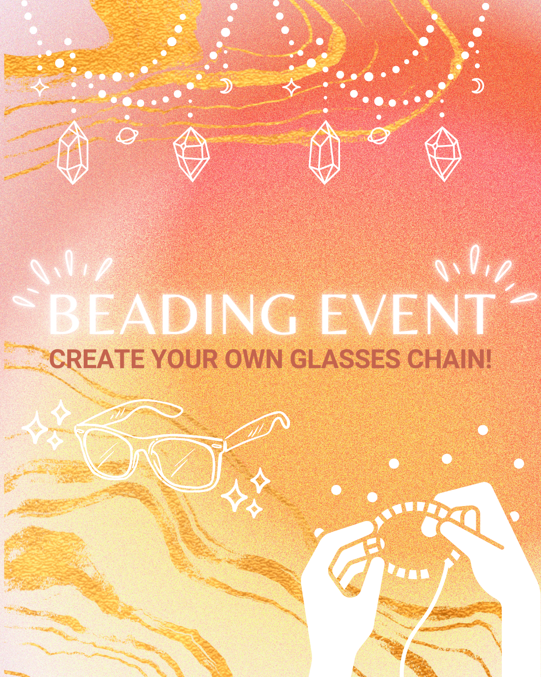 Glasses Chain Beading Event