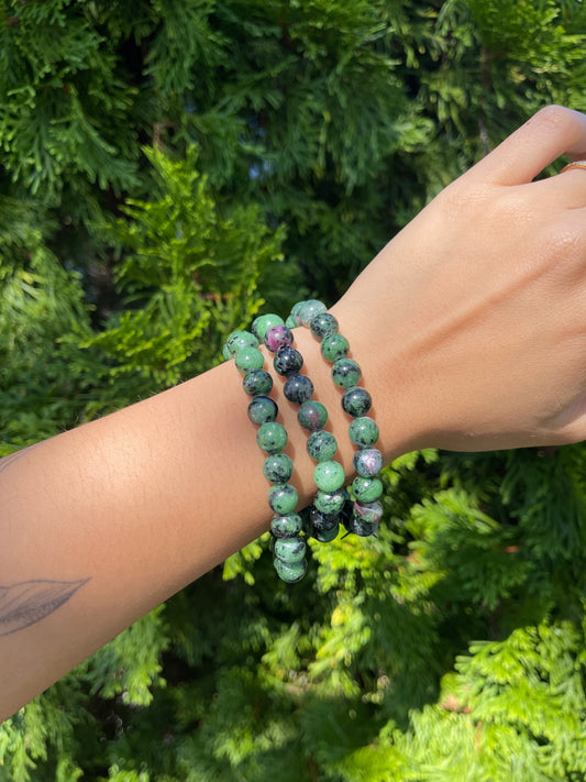 Ruby Zoisite Bracelet