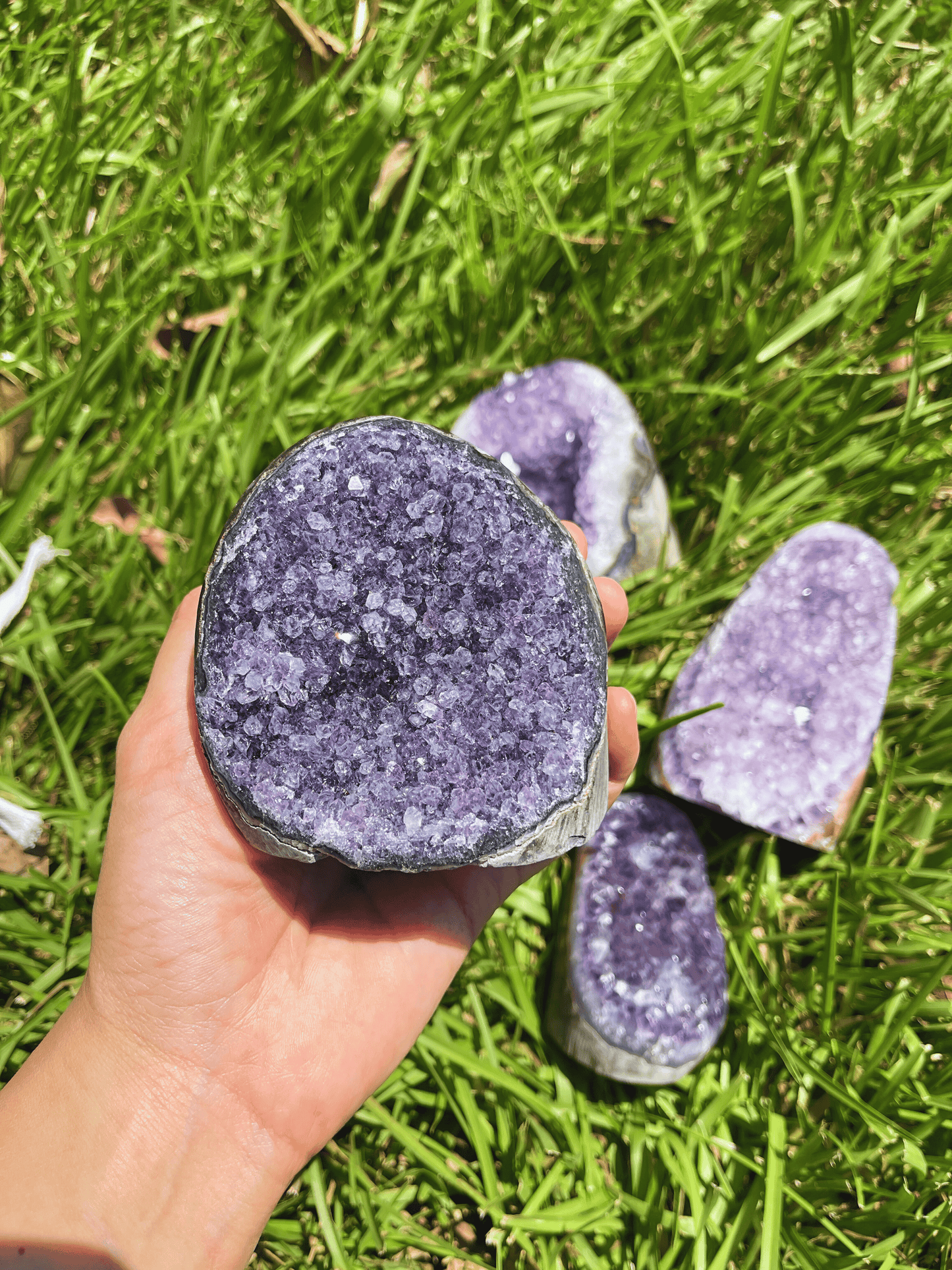 Raw Amethyst Geode Clusters