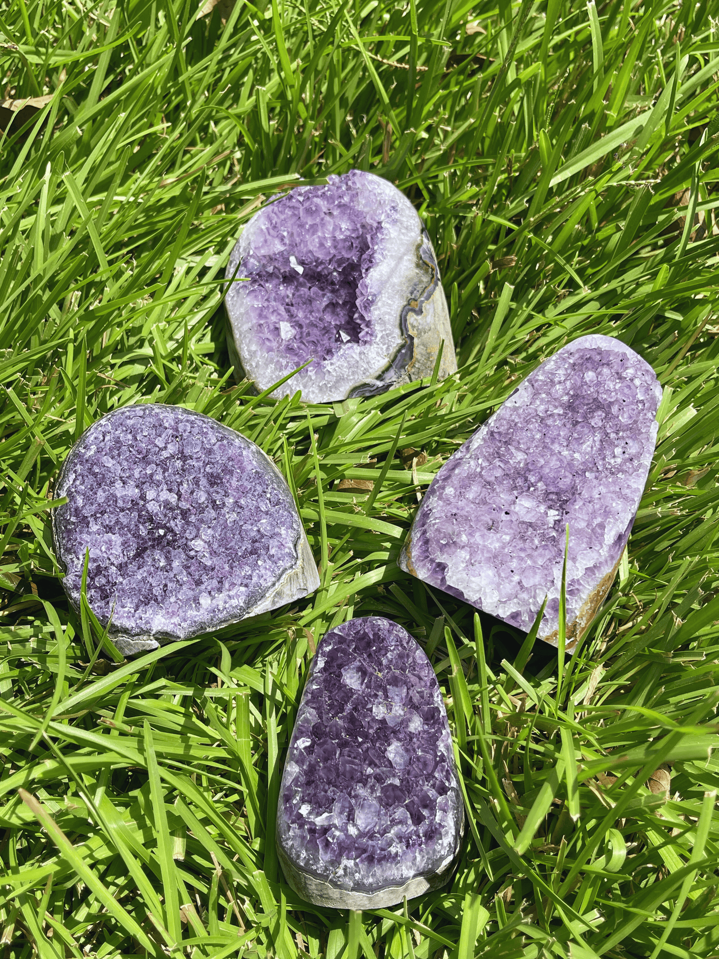 Raw Amethyst Geode Clusters